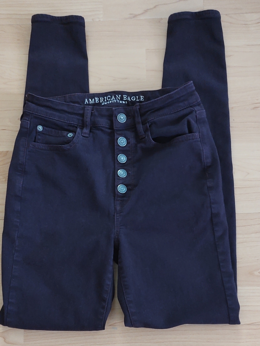 AEO Tall Hi Rise Button-Fly Jeggings